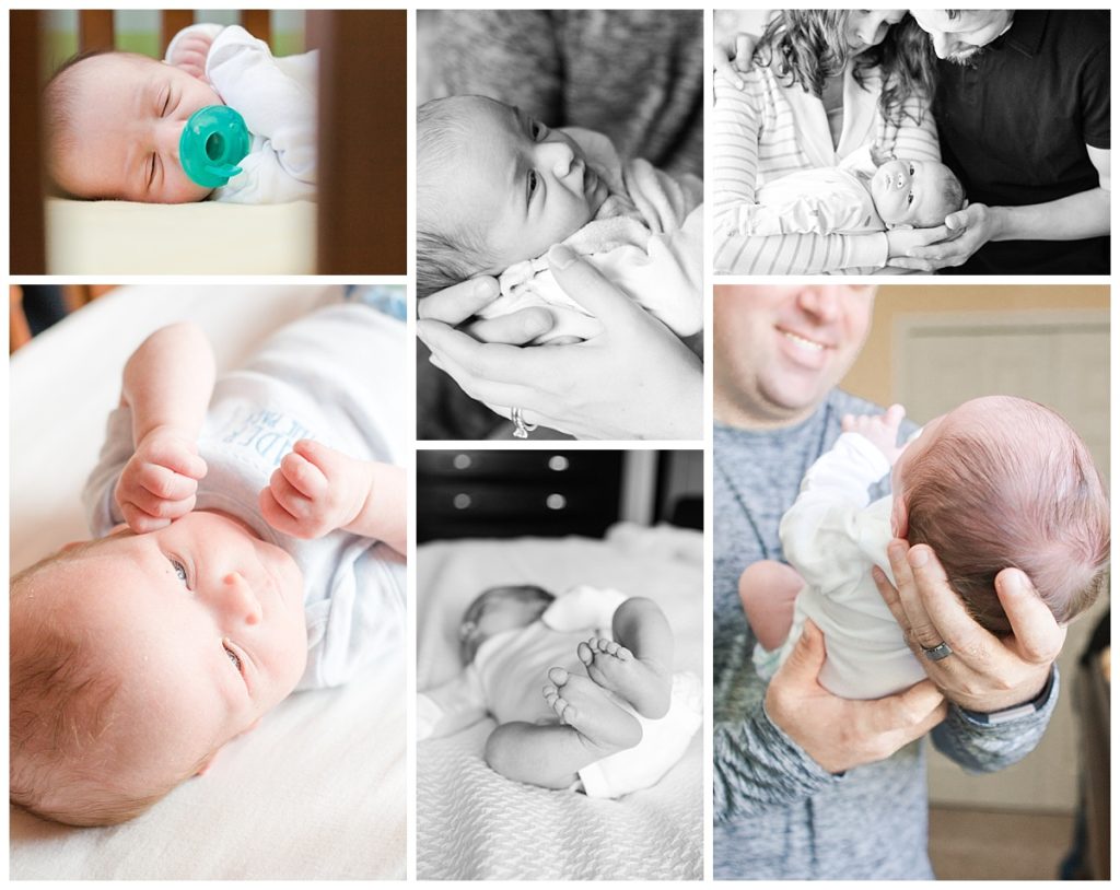 Syracuse photographer, Samantha Ludlow Photography. Lifestyle newborn session. Newborn photographer. 