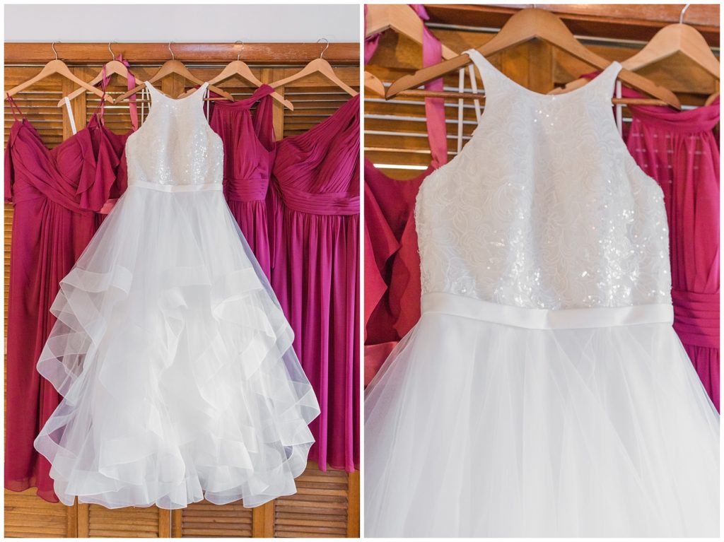 Bride's gown, winter wedding at Orchard Vali, Samantha Ludlow Photography, Syracuse wedding photographer
