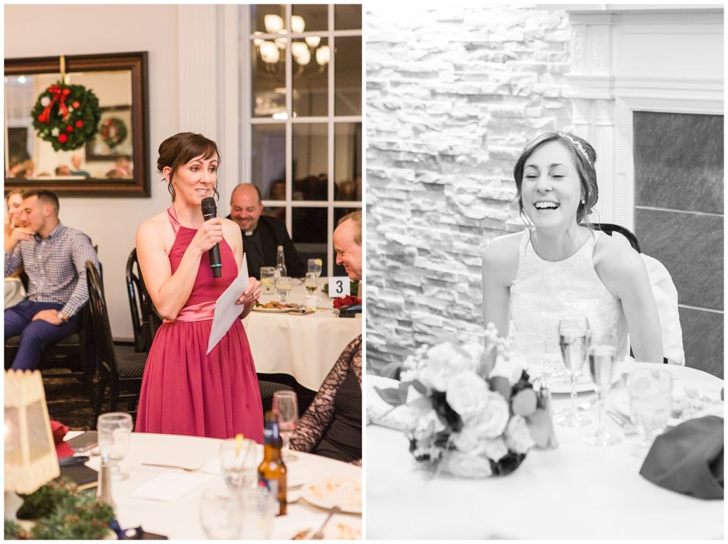 Toasts, winter wedding at Orchard Vali, Samantha Ludlow Photography, Syracuse wedding photographer