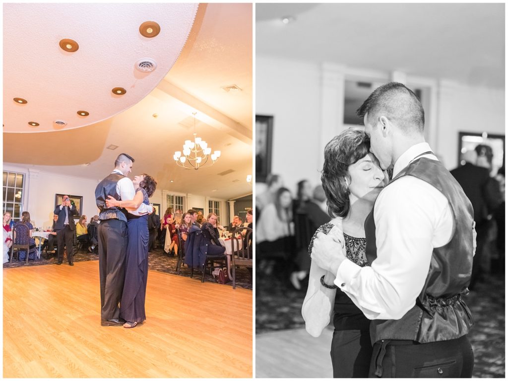 Mother-Son Dance, winter wedding at Orchard Vali, Samantha Ludlow Photography, Syracuse wedding photographer