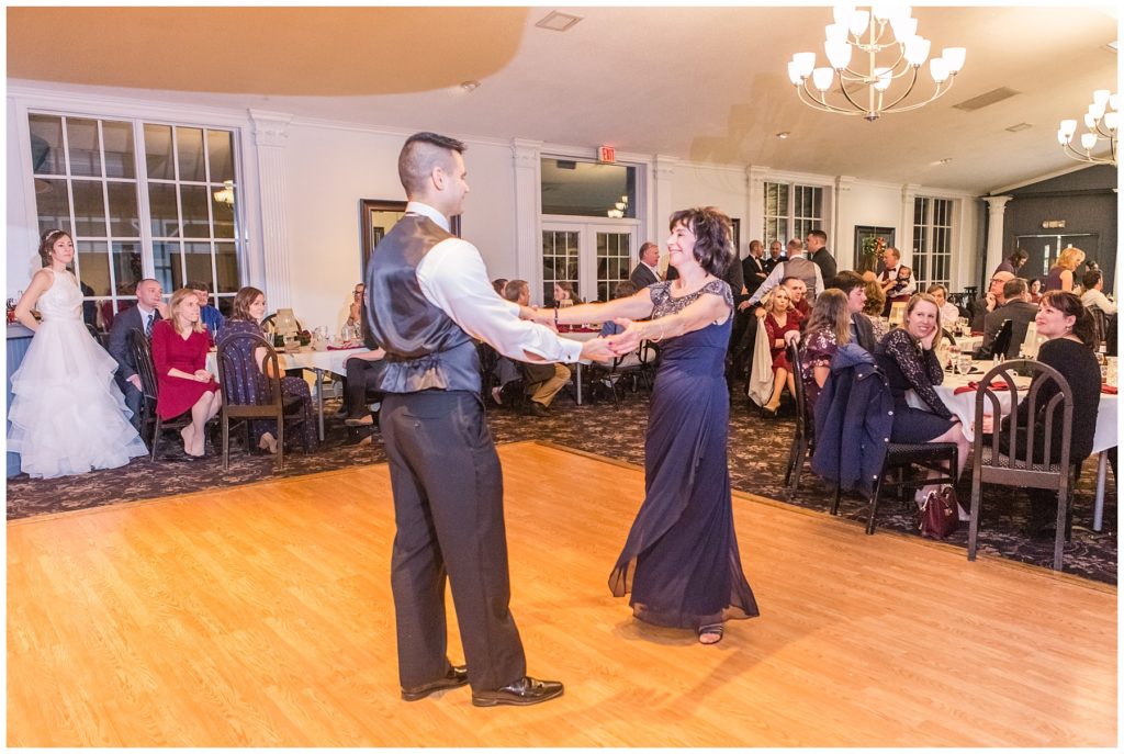 Mother-Son Dance, winter wedding at Orchard Vali, Samantha Ludlow Photography, Syracuse wedding photographer