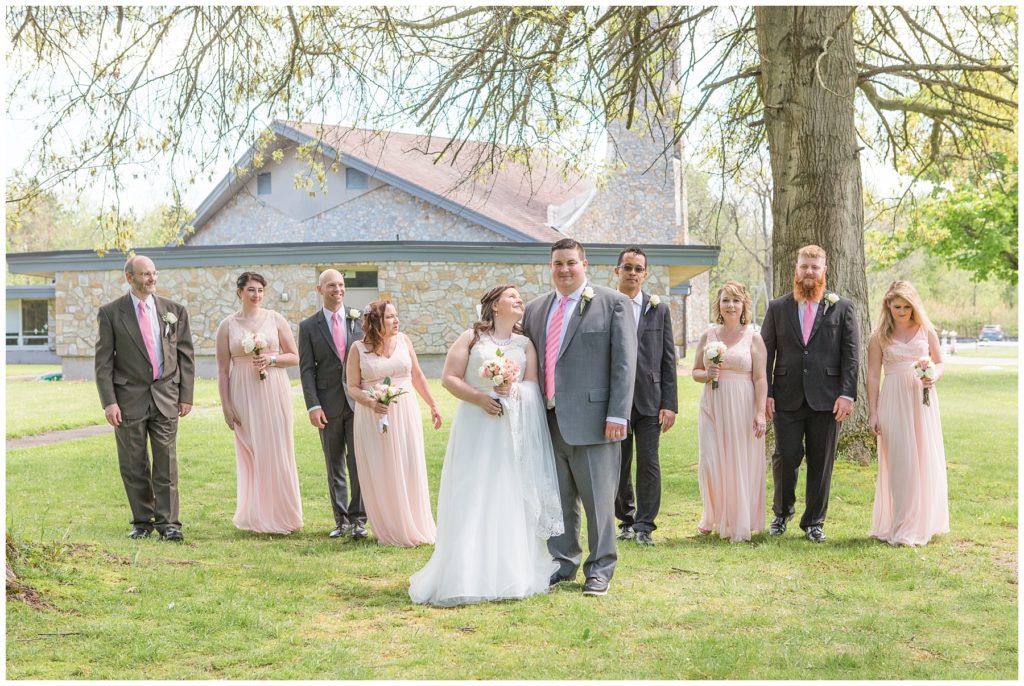 bridal party, intimate Coronavirus wedding, Samantha Ludlow Photography