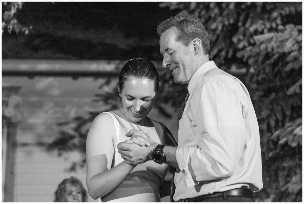 father-daughter dance, garden wedding, Samantha Ludlow Photography, Syracuse wedding photographer