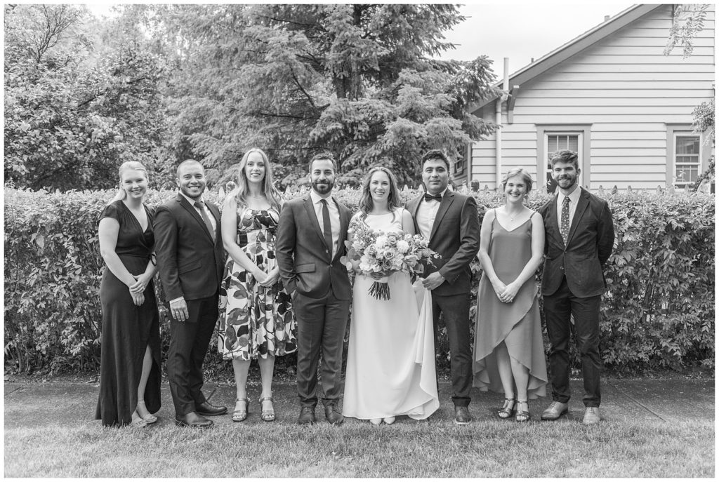 bridal party, garden wedding, Samantha Ludlow Photography, Syracuse wedding photographer