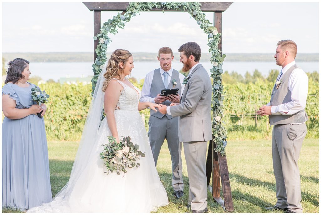 Ceremony, Finger Lakes wedding at Fox Run Vineyards, Samantha Ludlow Photography, Syracuse wedding photographer, Finger Lakes wedding photographer