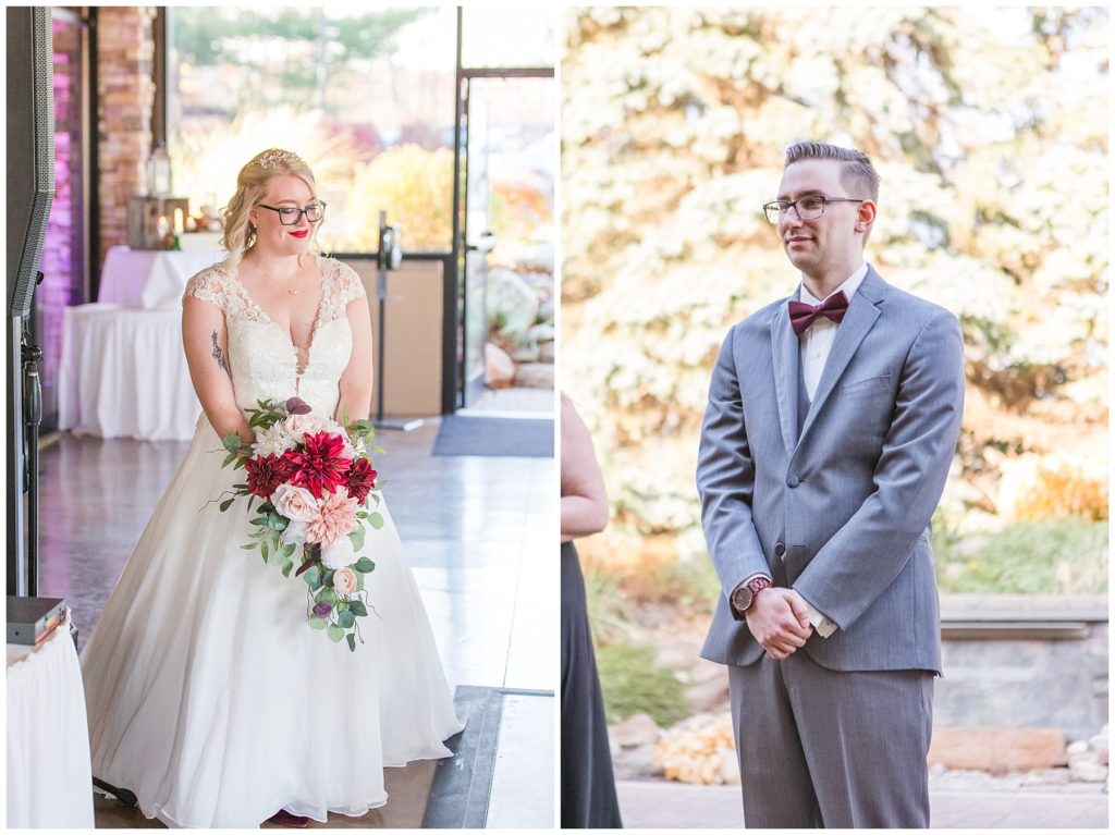 Ceremony, fall wedding at Ravenwood Golf Club, Samantha Ludlow Photography, Syracuse wedding photographer