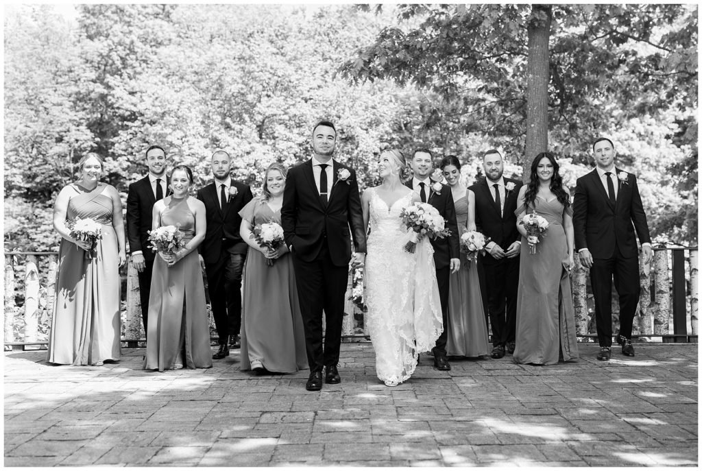 bridal party, wedding at Tailwater Lodge, Samantha Ludlow Photography, Syracuse photographer