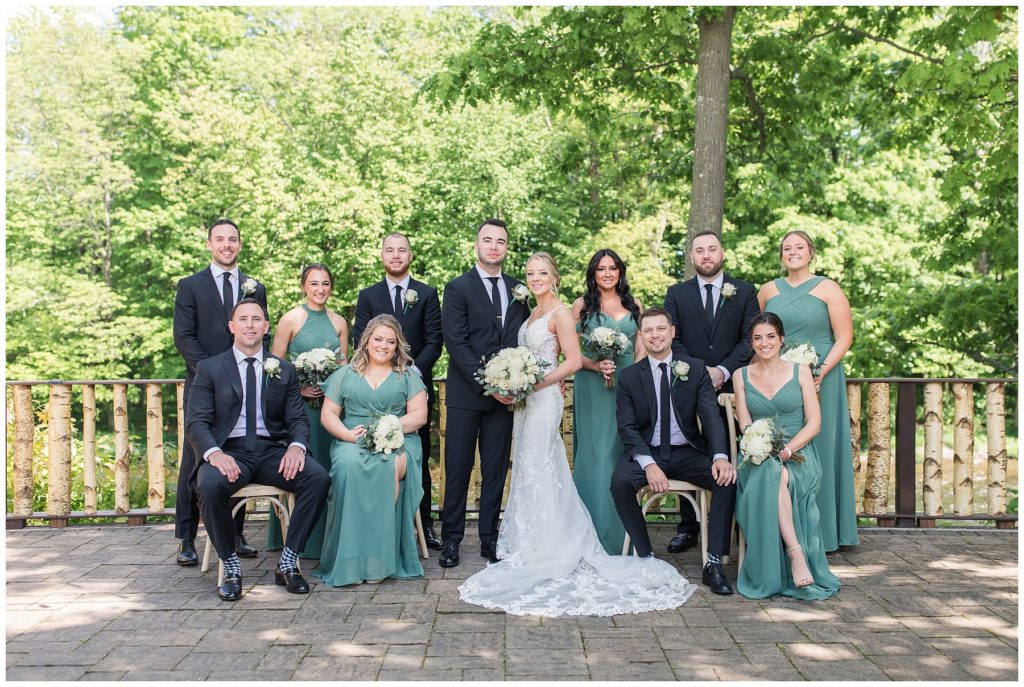 bridal party, wedding at Tailwater Lodge, Samantha Ludlow Photography, Syracuse photographer