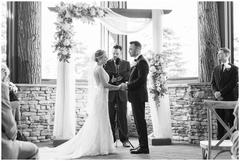 ceremony, wedding at Tailwater Lodge, Samantha Ludlow Photography, Syracuse photographer