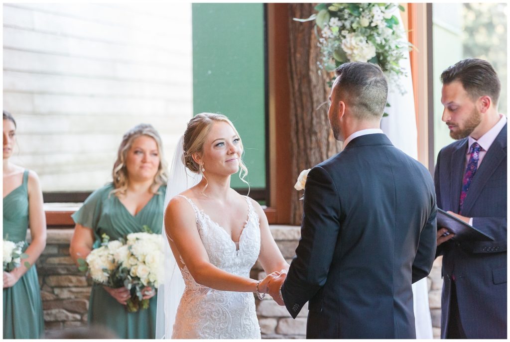 ceremony, wedding at Tailwater Lodge, Samantha Ludlow Photography, Syracuse photographer