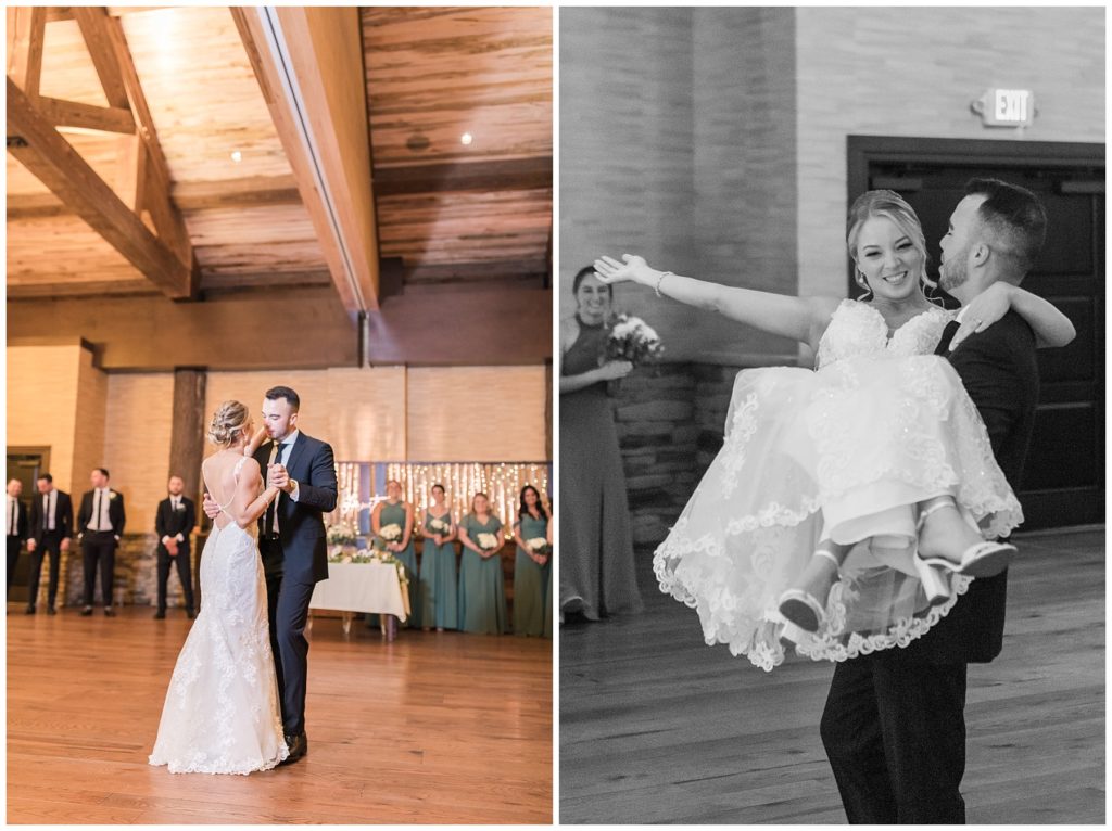 first dance, wedding at Tailwater Lodge, Samantha Ludlow Photography, Syracuse photographer