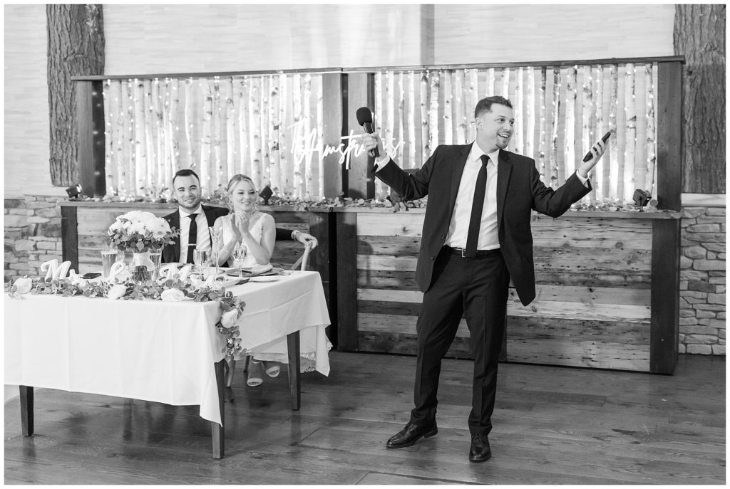 toasts, wedding at Tailwater Lodge, Samantha Ludlow Photography, Syracuse photographer